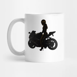 Motorradfahrerin Mug